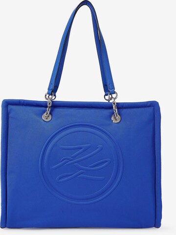 Shopper di Karl Lagerfeld in blu: frontale