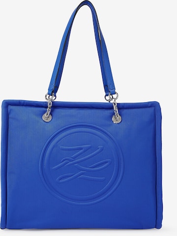 Karl Lagerfeld Nákupní taška – modrá: přední strana