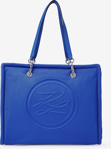 Karl Lagerfeld Shopper in Blauw: voorkant