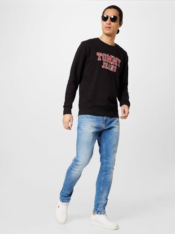 Tommy Jeans Mikina – černá