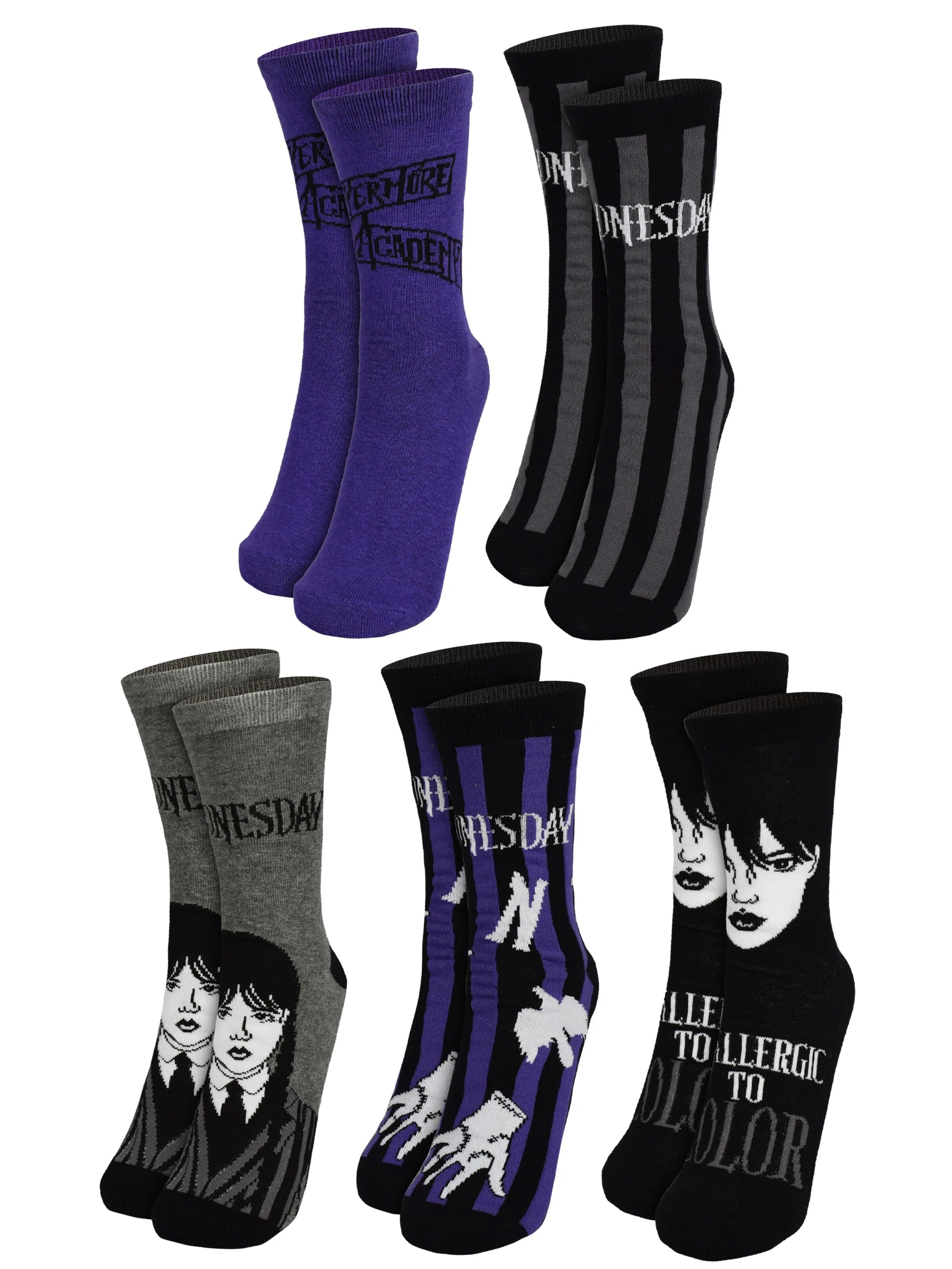 Wednesday Socks in Mixed colors: front