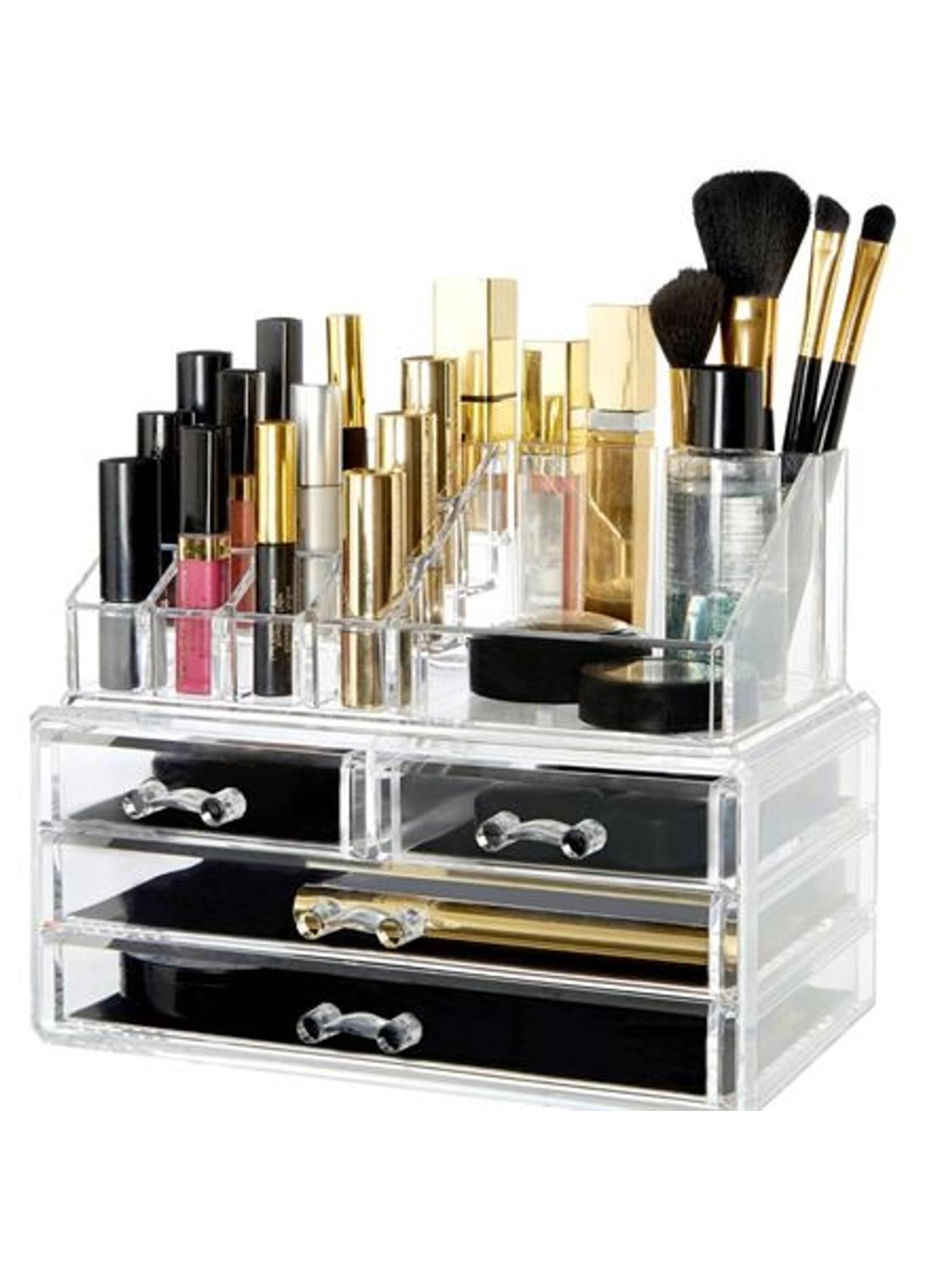UNIQ Beauty Jewelry storage 'UNIQ Jewellery / Makeup Organiser acrylic with 4 drawers - SF 1155' in Transparent