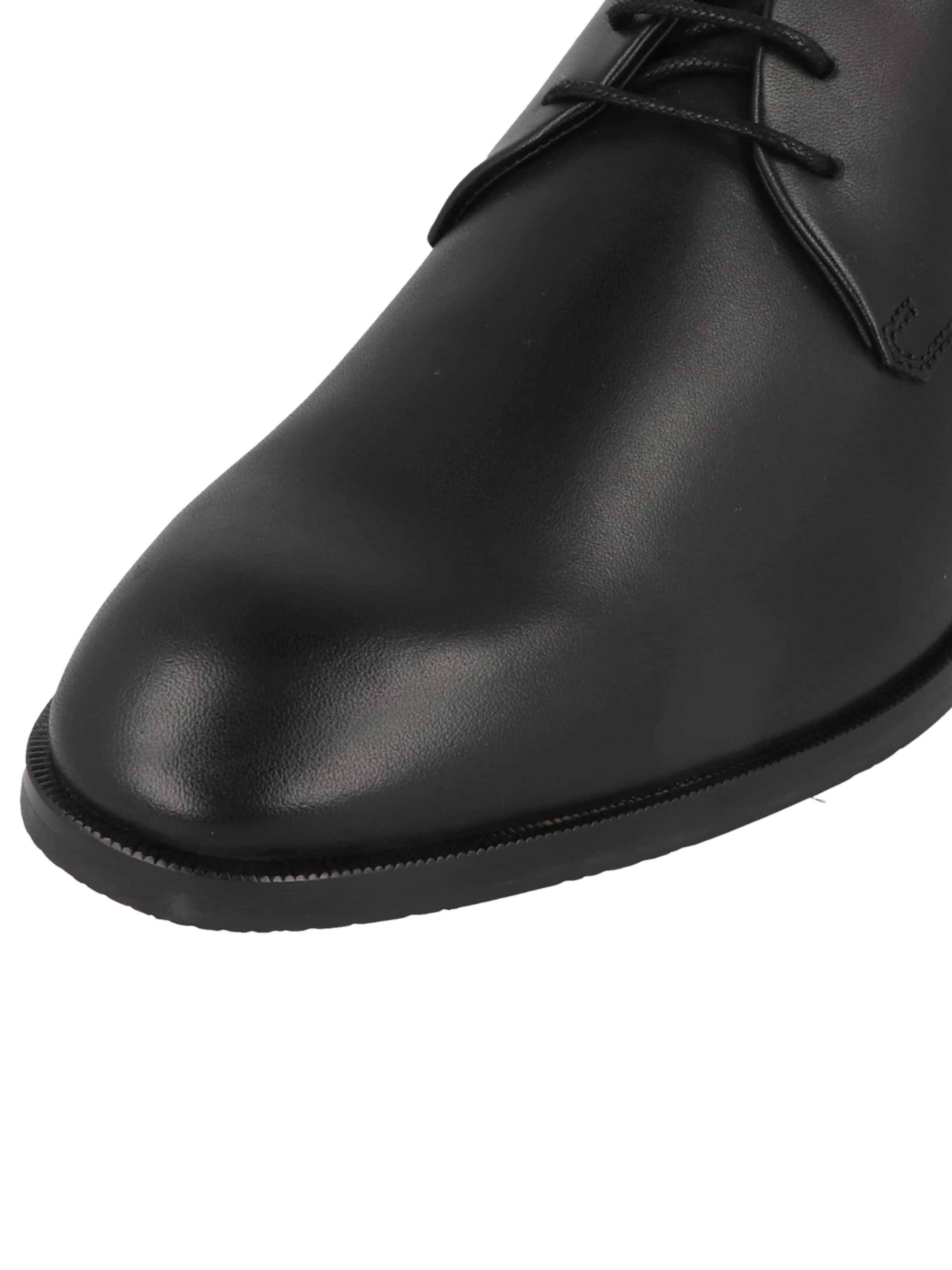 Pantofi cu șireturi 'Mirco' de la Gordon & Bros pe negru