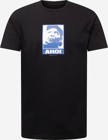 Cleptomanicx T-Shirt 'Ahoi' in Schwarz: predná strana