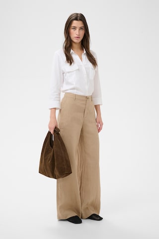 Wide Leg Pantalon 'NinnesPW' Part Two en beige
