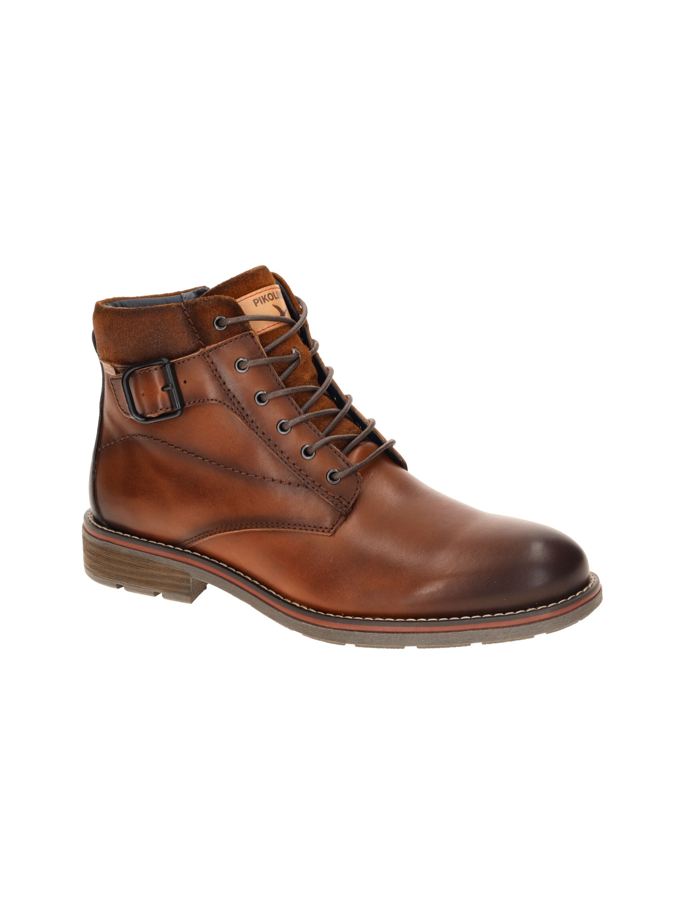 PIKOLINOS Boots 'Pikolinos York Herren Stiefel braun Schnalle M2M-8045C1' in Brown: front