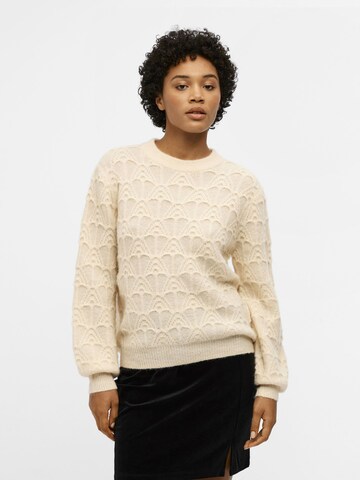 Pull-over 'Koro' OBJECT en beige : devant