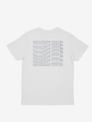 ABOUT YOU DROP Shirt 'Catching Waves' in White: front