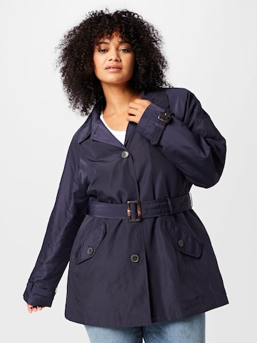 Lauren Ralph Lauren Plus Ανοιξιάτικο και φθινοπωρινό παλτό σε μπλε: μπροστά