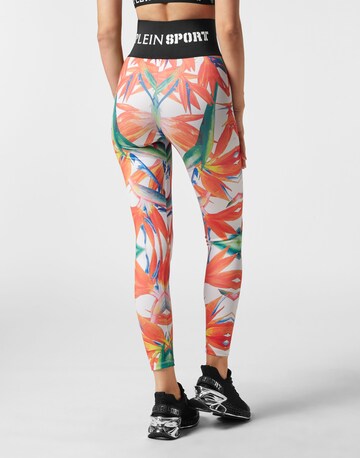 Plein Sport Skinny Leggings in White