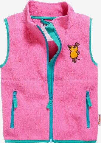 Gilet 'DIE MAUS' di PLAYSHOES in rosa: frontale