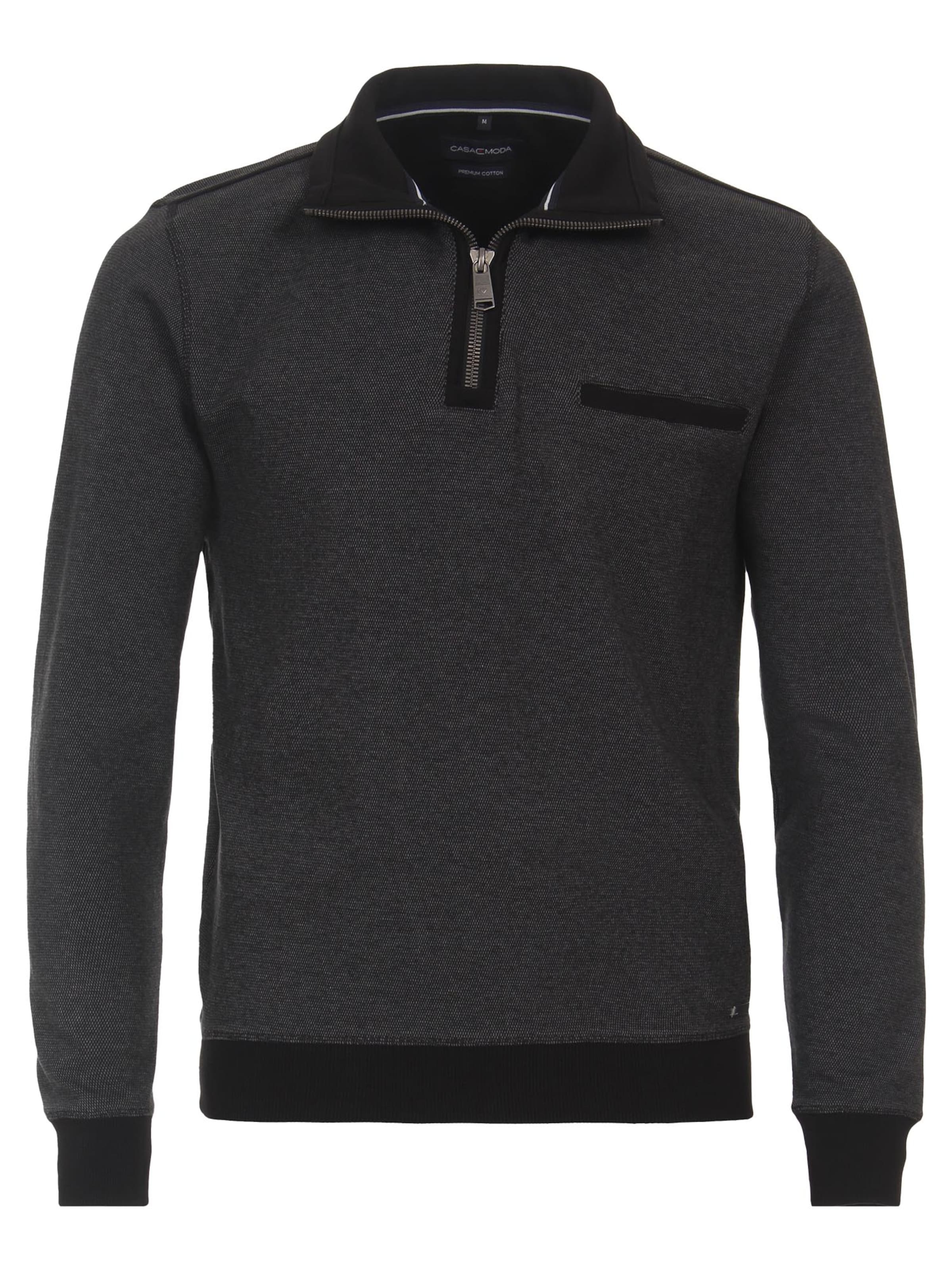 CASAMODA Sweatshirt 'Basic' in Grau: Vorderseite
