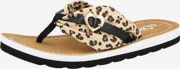 s.Oliver Ujjelválasztó-pántos szandál - bézs: elől