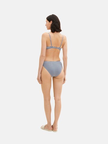 TOM TAILOR Bandeau Bikinitop in Blau
