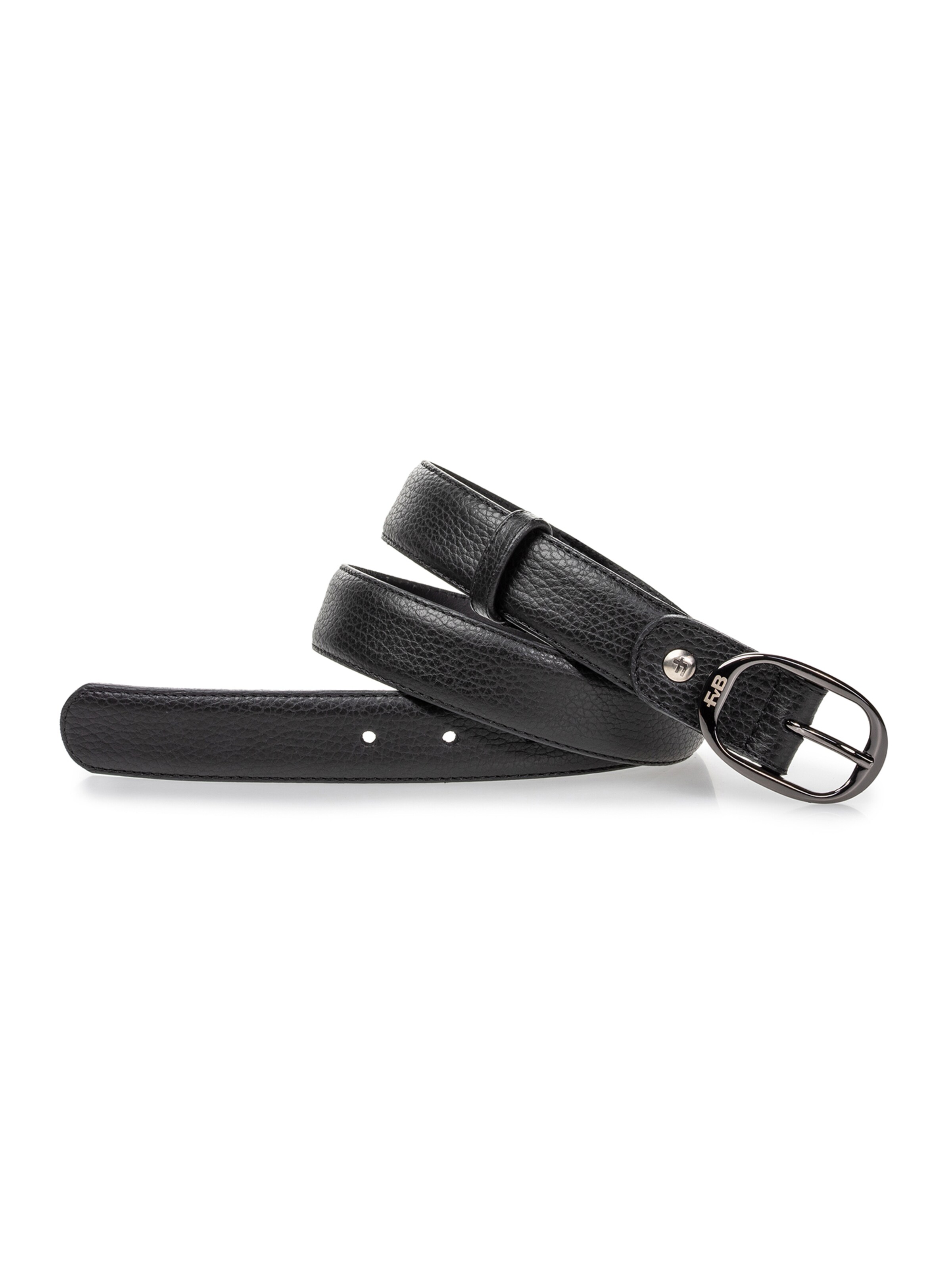 Floris van Bommel Riem 'DE BELTER 41' in Zwart: voorkant