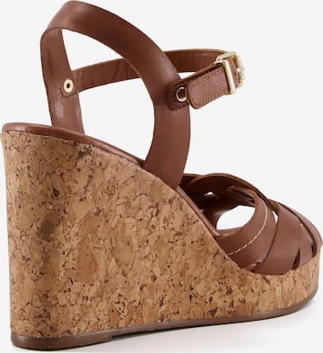 Dune LONDON Strap Sandals 'KORAL' in Brown