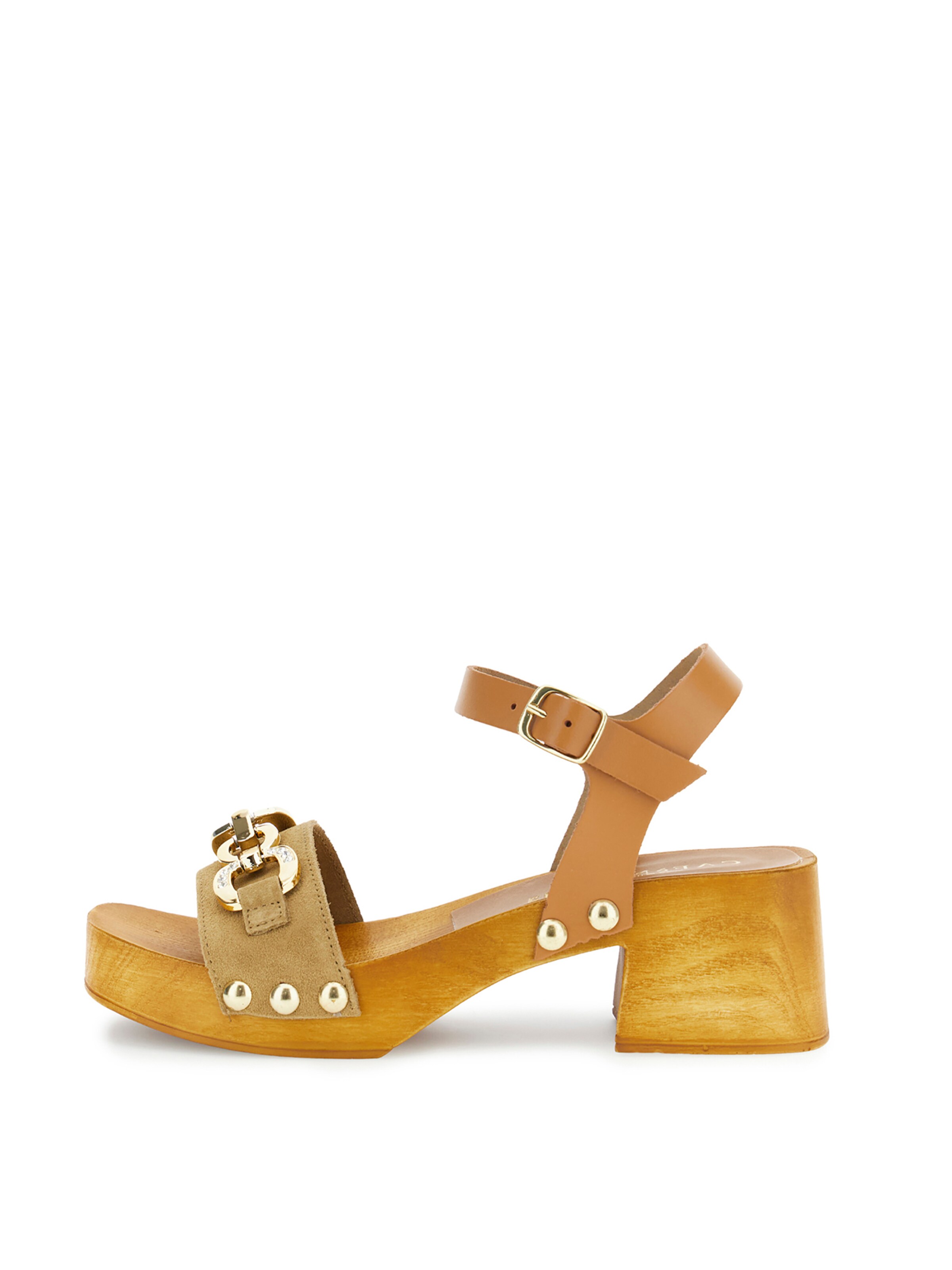 Sandalo di CAFè NOIR in marrone: frontale