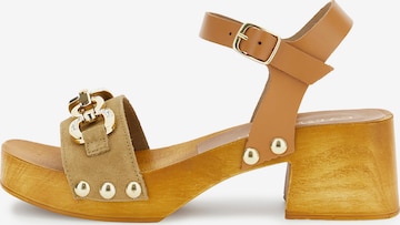 CAFè NOIR Sandaal in Bruin: voorkant