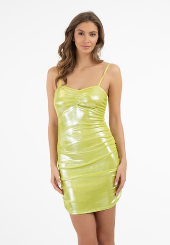 faina Dress in Yellow: front