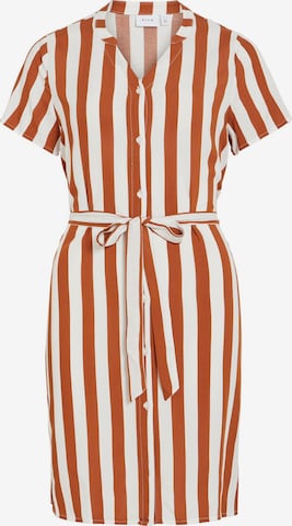 Robe-chemise 'VIIda Paya' VILA en marron : devant
