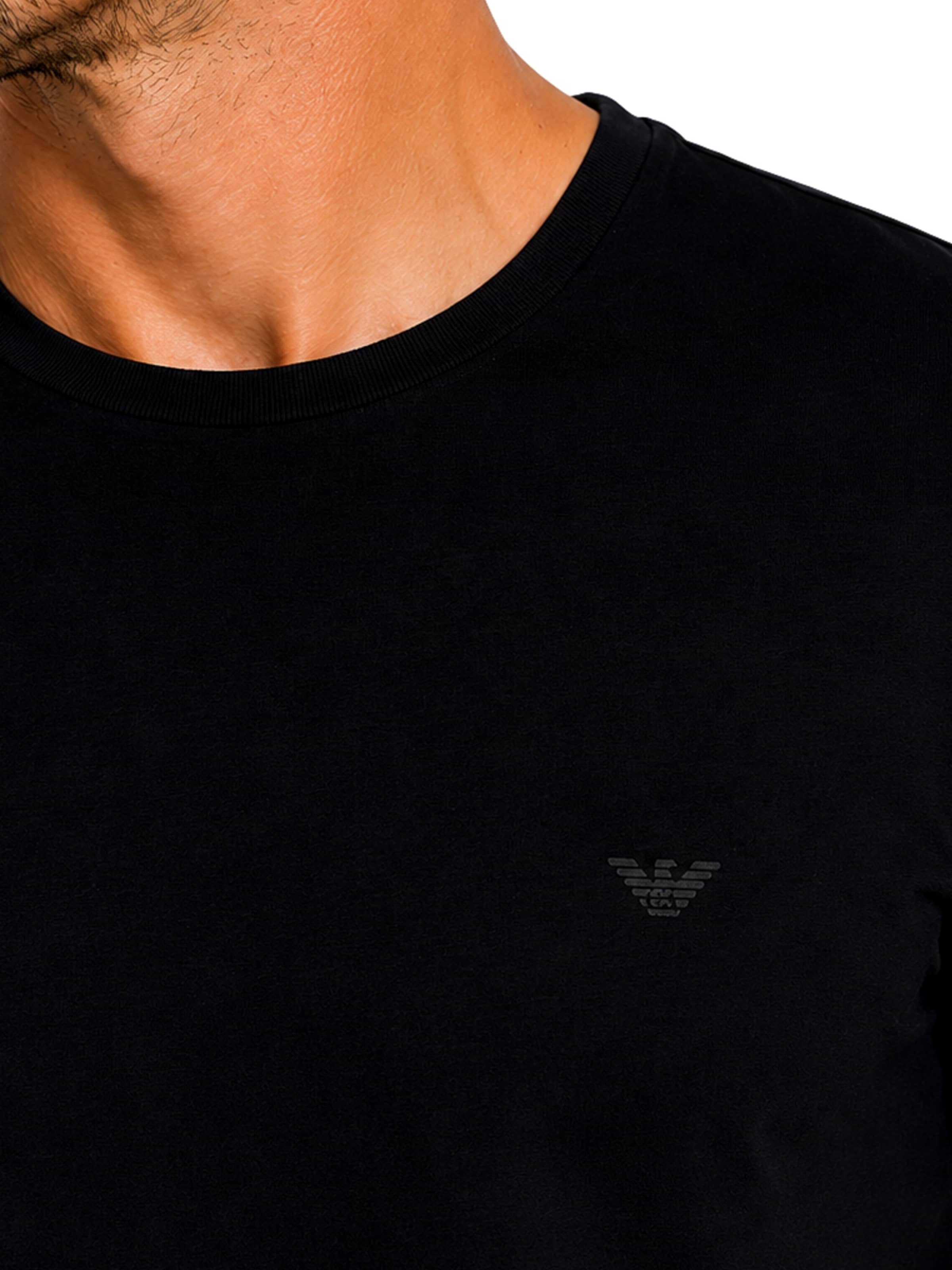 Emporio Armani Shirt 'Doppelpack' in Zwart