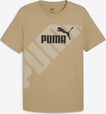 PUMA Shirt 'Power' in Beige: front