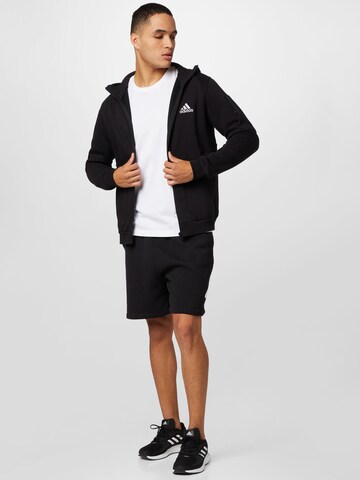 ADIDAS SPORTSWEAR Bluza rozpinana sportowa 'Essentials For Gameday Fleece ' w kolorze czarny