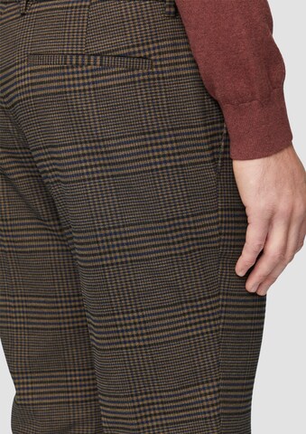 s.Oliver BLACK LABEL Slimfit Broek in Bruin
