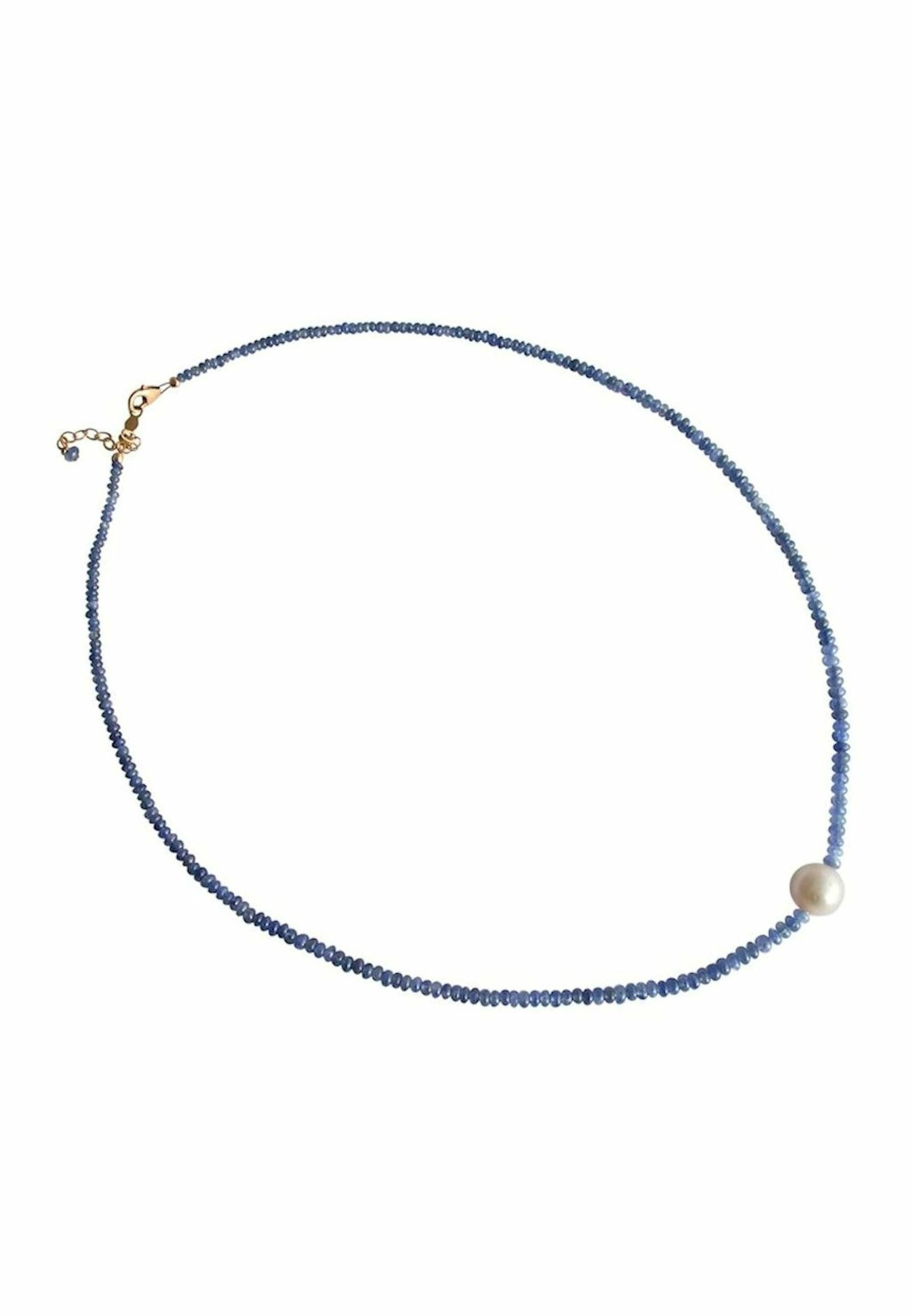 Gemshine Necklace in Blue: front