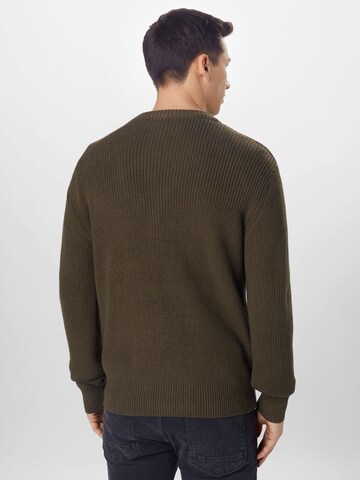 Urban Classics Knit Cardigan in Green