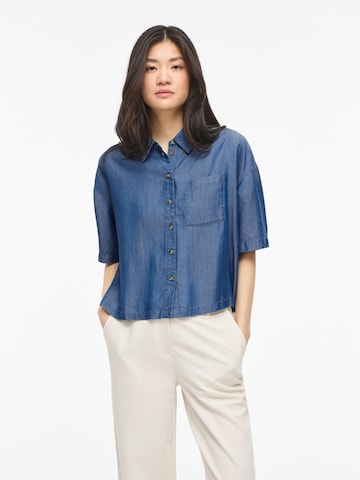 VILA Bluse 'VITEVIRA' in Blau: Vorderseite