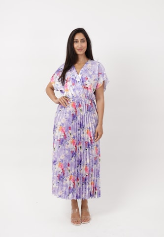 Elara Dress in Purple: front