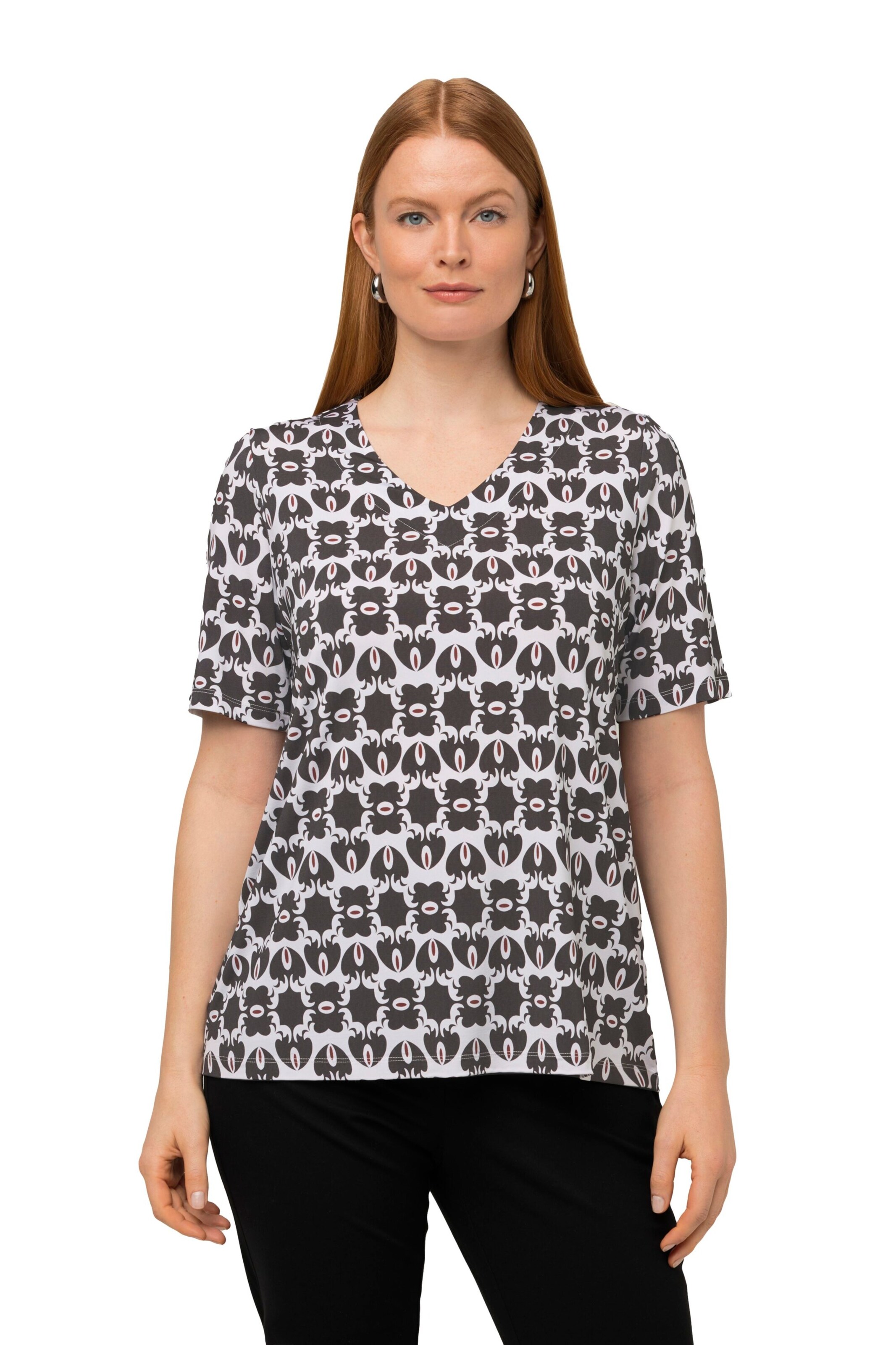 Ulla Popken Shirt in Gemengde kleuren: voorkant