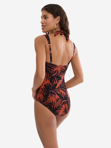 TRIUMPH Badpak ' Red Label Summer Palm ' in Oranje