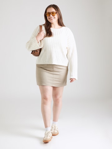 Noisy May Curve Sweater 'NMLAIKA' in Beige