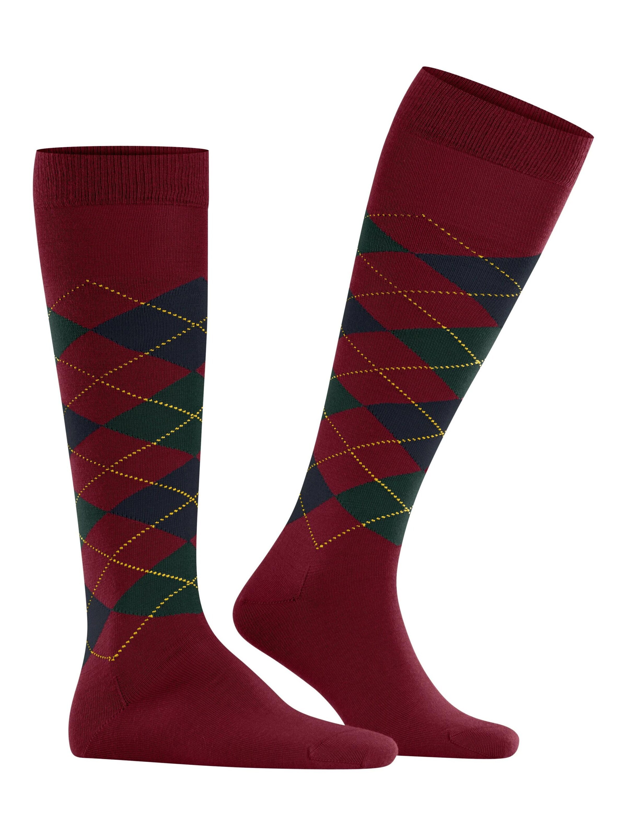 BURLINGTON Kniestrümpfe 'Edinburgh'‌‌‌‌‌‌‌‌ in Rot