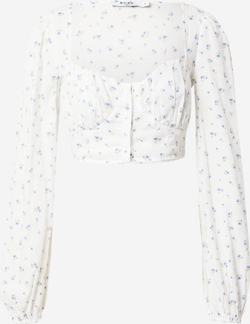 NA-KD Blouse in White: front