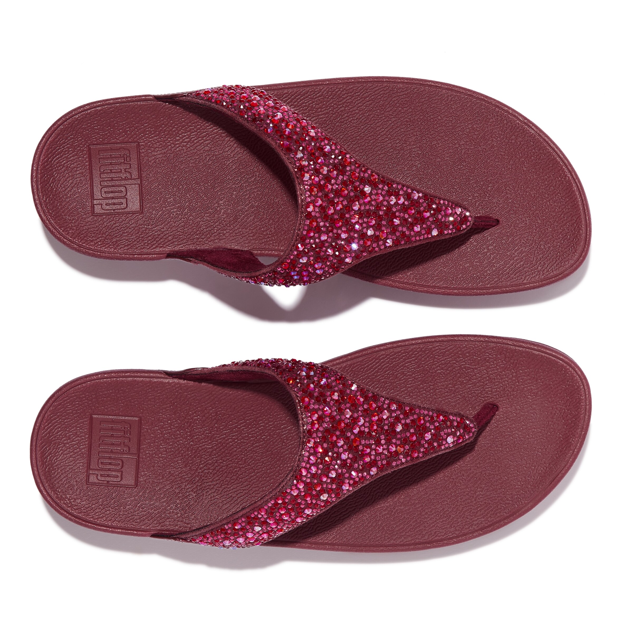 FitFlop T-Bar Sandals in Red
