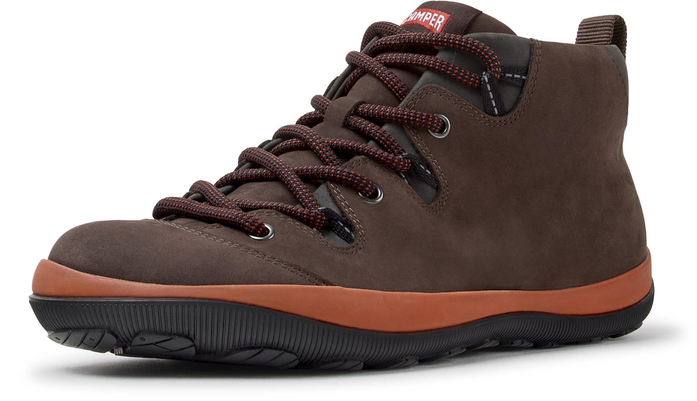 CAMPER - Zapatillas deportivas altas 'Peu Pista' en marrón: frente