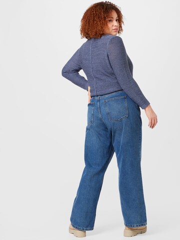 Noisy May Curve Wide Leg Jeans 'AMANDA' in Blau