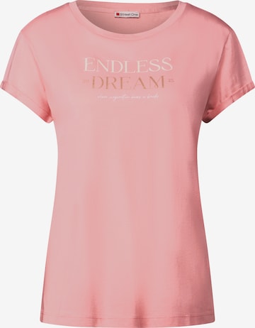 STREET ONE T-Shirt in Pink: Vorderseite