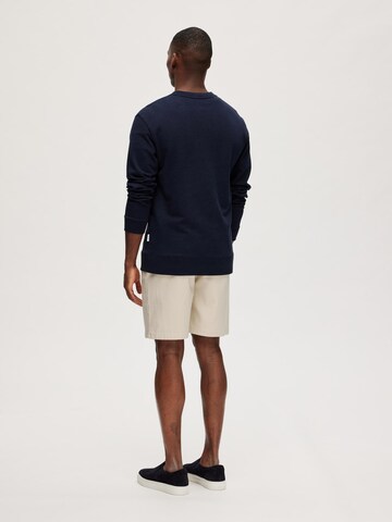 SELECTED HOMME Sweatshirt 'SOON' in Blau