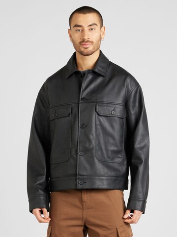 TOPMAN - Chaqueta de entretiempo en negro: frente