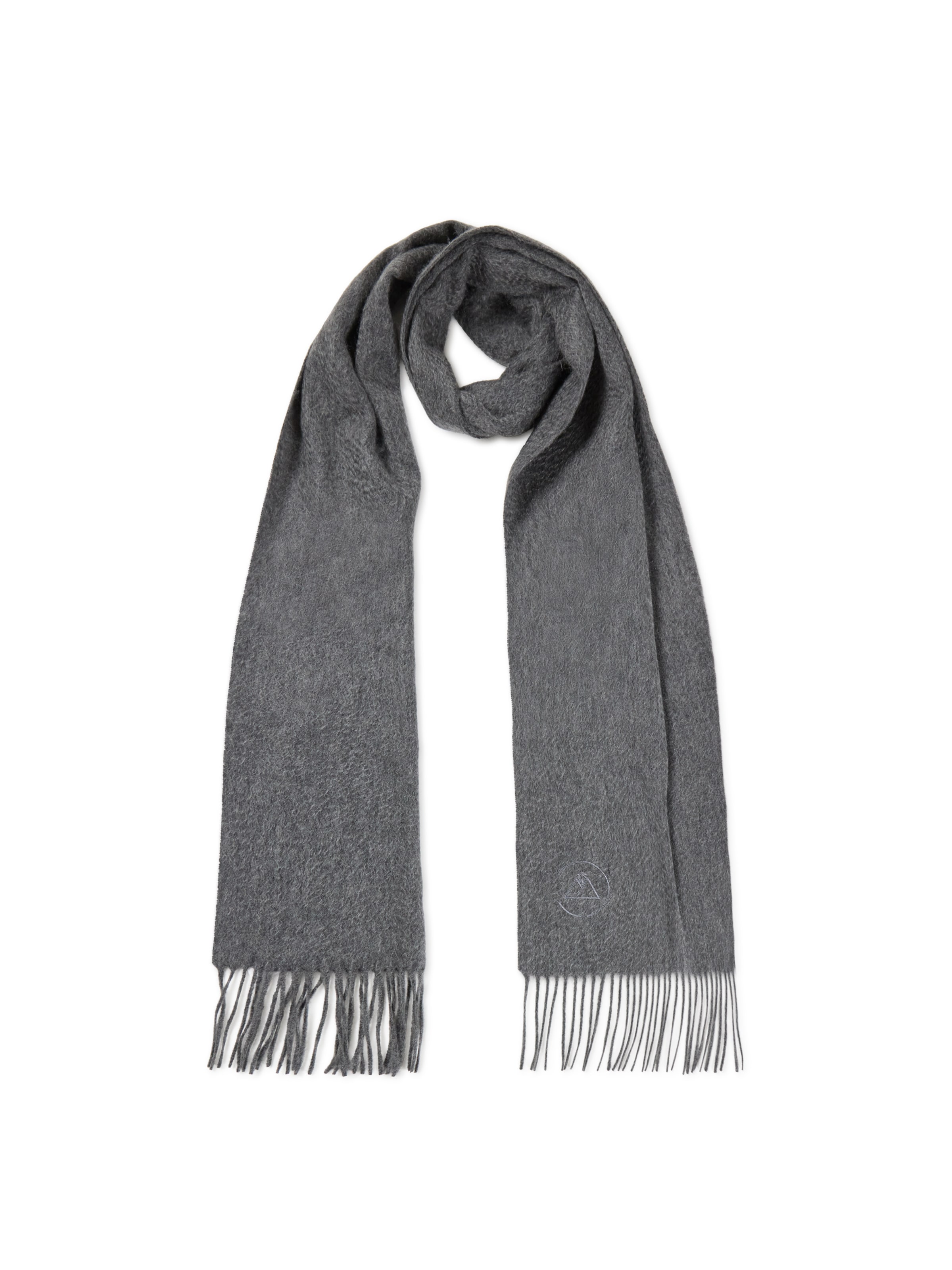 CASH-MERE.CH Sjaal in Grijs: voorkant
