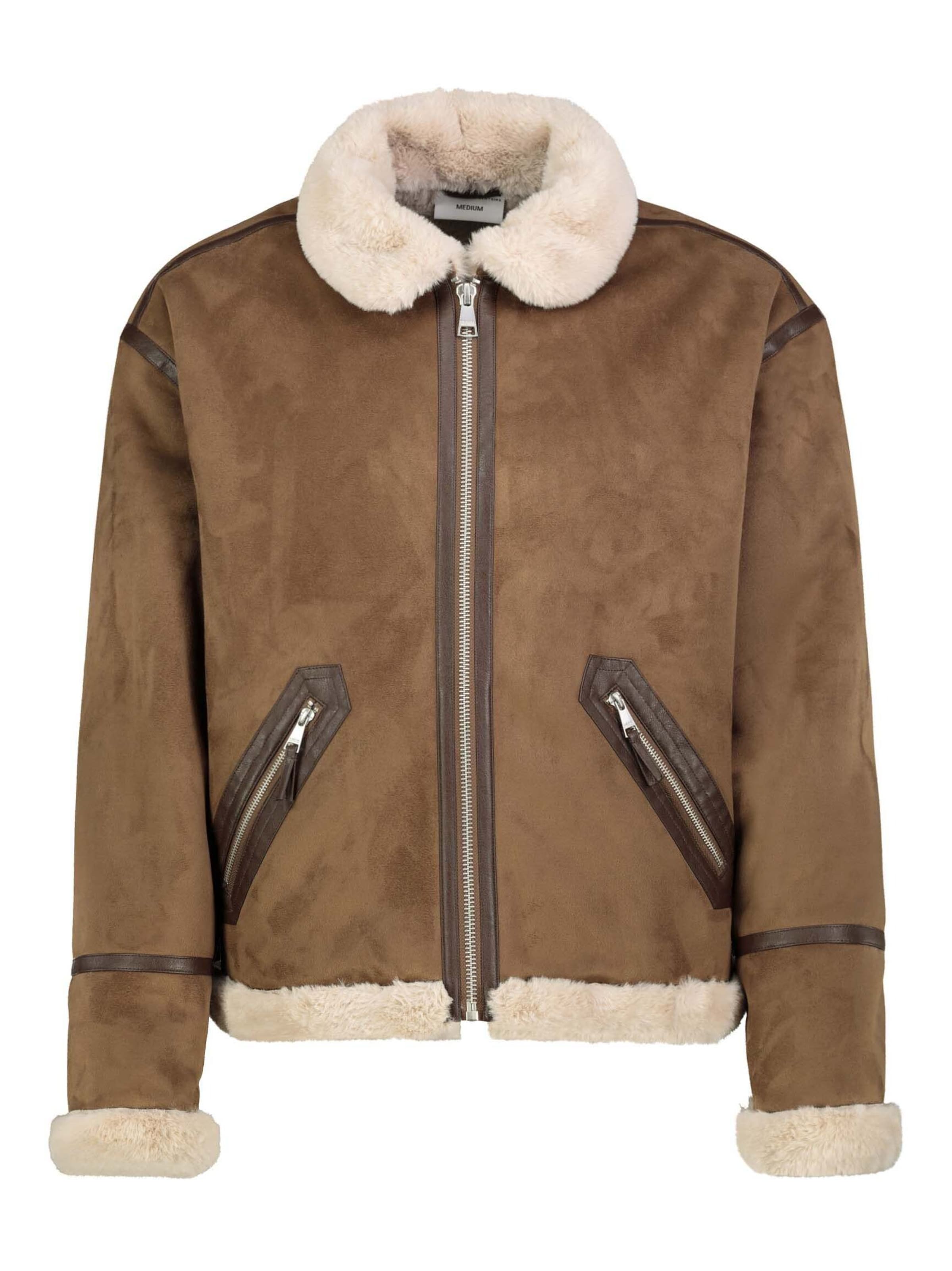 Sublevel Jacke in Braun: Vorderseite
