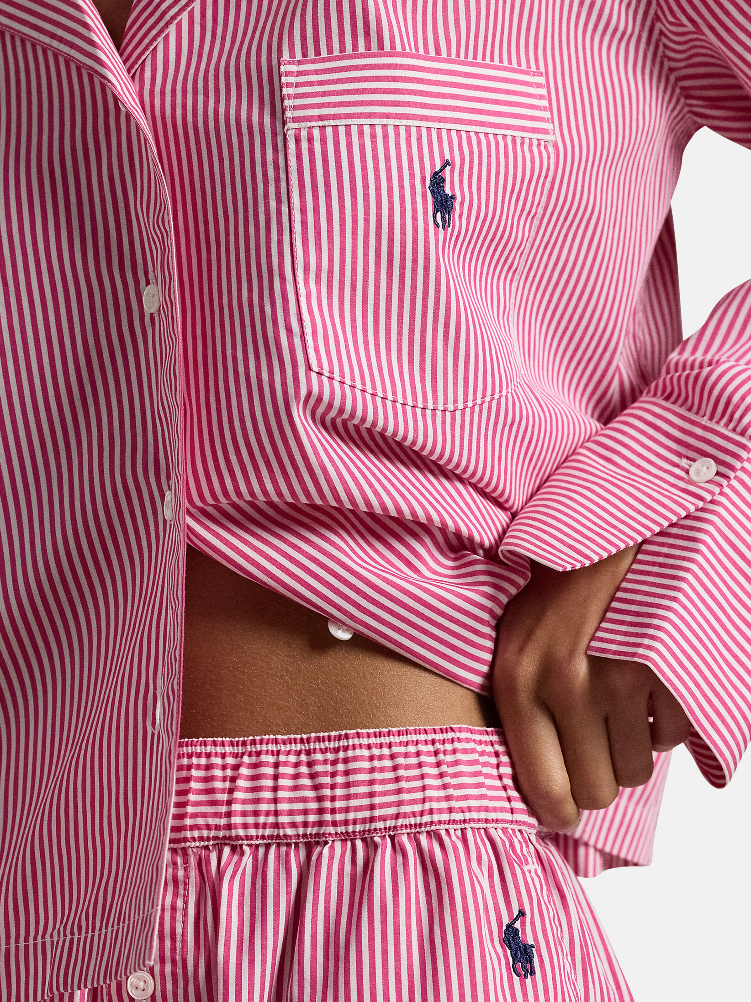 Polo Ralph Lauren - Pijama ' Crop & Boxer Set ' en rosa