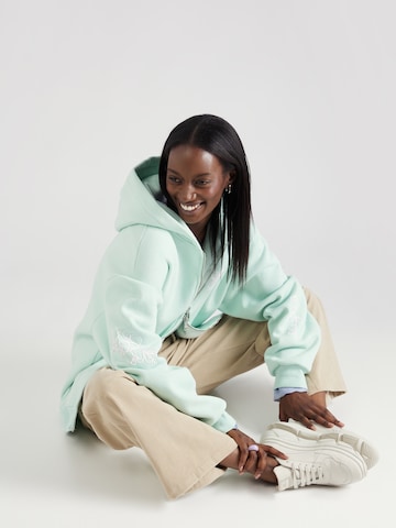 florence by mills exclusive for ABOUT YOU Zip-Up Hoodie 'Merrit' in Green