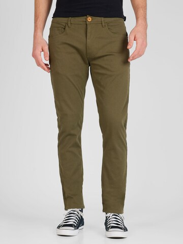 BLEND Regular Chino in Groen: voorkant