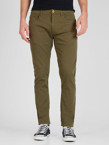 regular Pantaloni chino di BLEND in verde: frontale