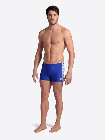 ARENA Athletic Swim Trunks 'ICONS' in Blue